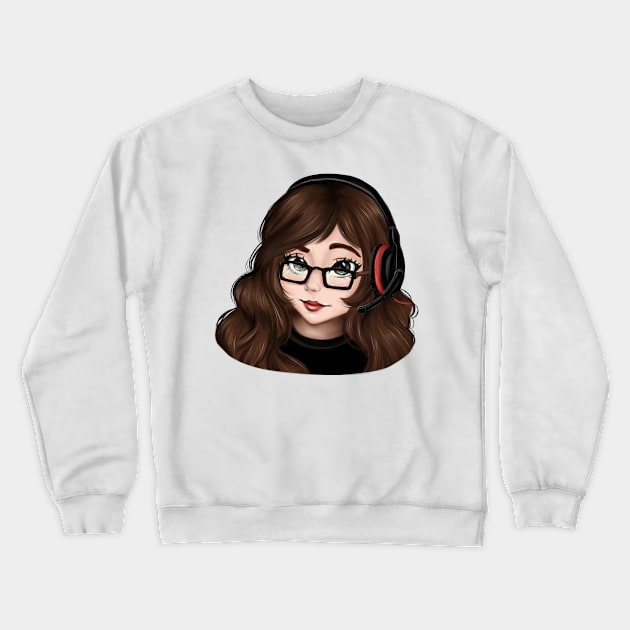 Girl streamer Crewneck Sweatshirt by Artles